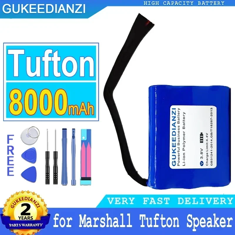 Large Capacity Replacement Backup Battery 8000mAh C196G1 For Marshall Tufton Speaker