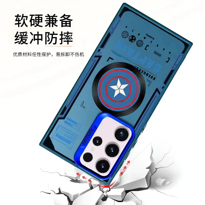 Marvel Mechanical Wind Phone Case for Samsung Galaxy S22 Plus S20 FE S24 Ultra S20 Note 20 S23 Ultra S21 FE Soft Cover