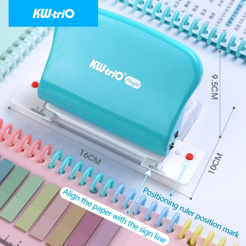 KW-triO 10 Hole Paper Puncher A4/B5/A5 Paper 30/26/20 Hole DIY Hole Punch Loose Leaf Hole Punch Paper Hole Punch School Supplies