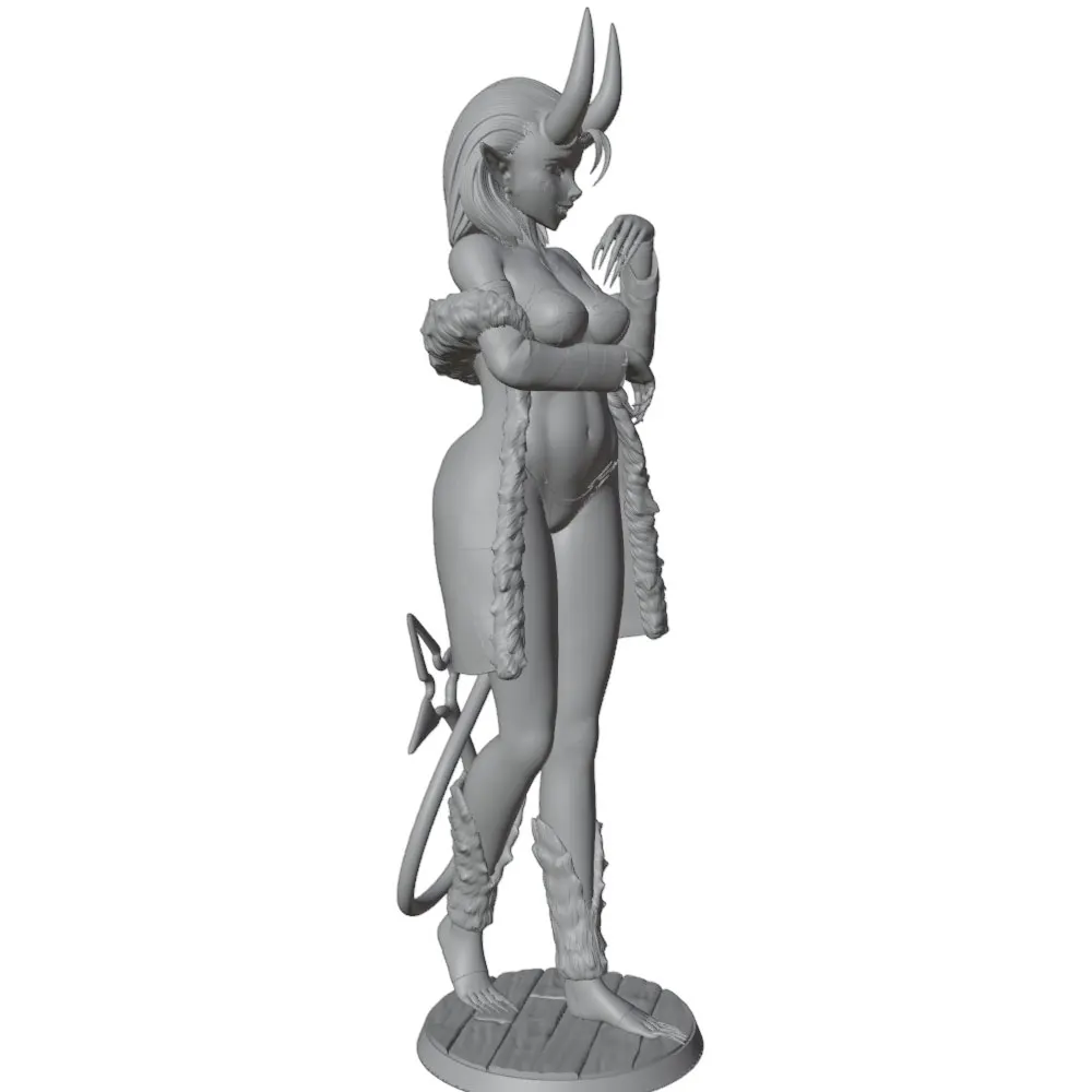 1/24 Sexy Girl Resin Model Kits Unassembled And Unpainted GK Miniature 3D Printed Gray Model Figurine DIY Doll Collection view 6