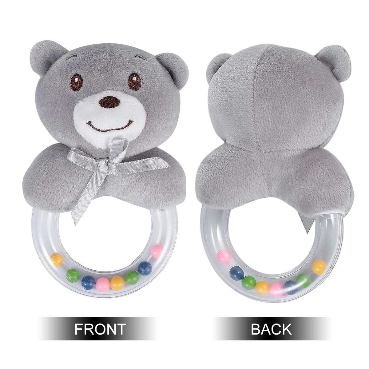 1 ชิ้น แหวนเขย่ามือ น้ำหนักเบา ทนทาน ของเล่นกัดสำหรับเด็กทารก กระดิ่งมือ เสริมพัฒนาการด้านประสาทสัมผัส สำหรับเด็กแรกเกิดและเด็กเล็ก