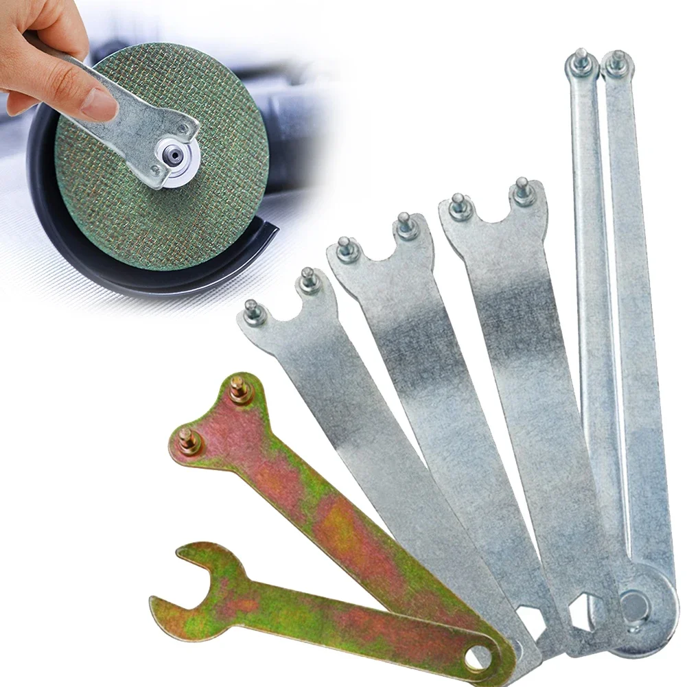 1pc Angle Grinder Spanner Key Flanged Wrench Metal Spanner For   Grinder Hubs Power Tool Arbors  Devices Fasteners Power Tool