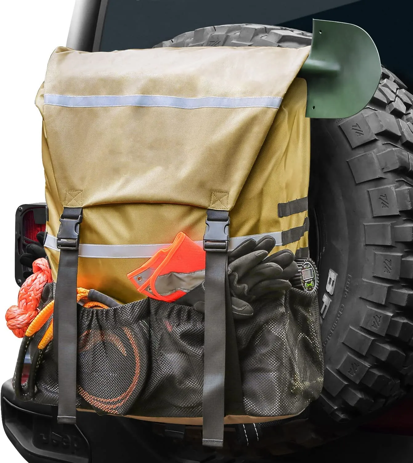 Heavy Duty Spare Tire Truck Tailgate Trash Bag Cargo Storage Bag For Jeep Truck SUV Offroad Spare Tire Trasharoo Bags