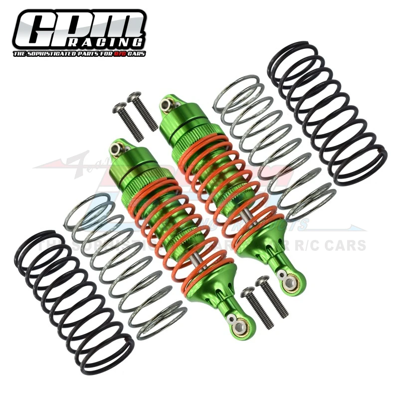 GPM ALLOY FRONT ADJUSTABLE SPRING DAMPER  WITH ALLOY BALL TOP & BALL ENDS  (1.3MM, 1.5MM, 1.7MM COIL SPRING  & 4MM THICK SHAFT)