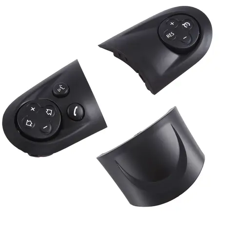 Audio Cruise Car Steering Wheel Control Switch Trim Cover Black Car Accessories For BMW MINI Cooper R55 R56 R57 R58 R59 R60 R61