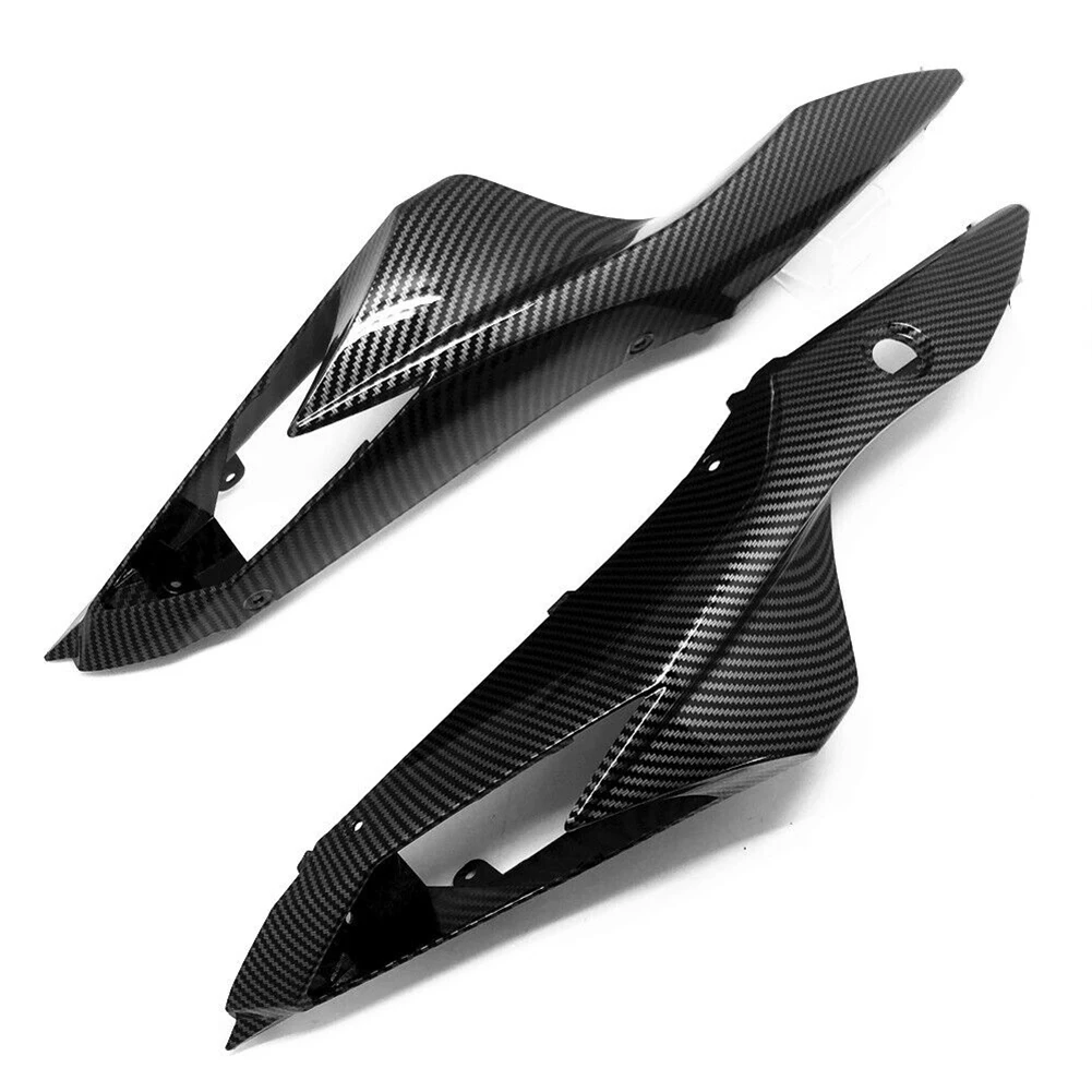 Rear Tail Side Seat Cover Fairing 2PCS 2x ABS Accessories Carbon Fiber Motorcycle For SUZUKI GSXR 600 750 11-22