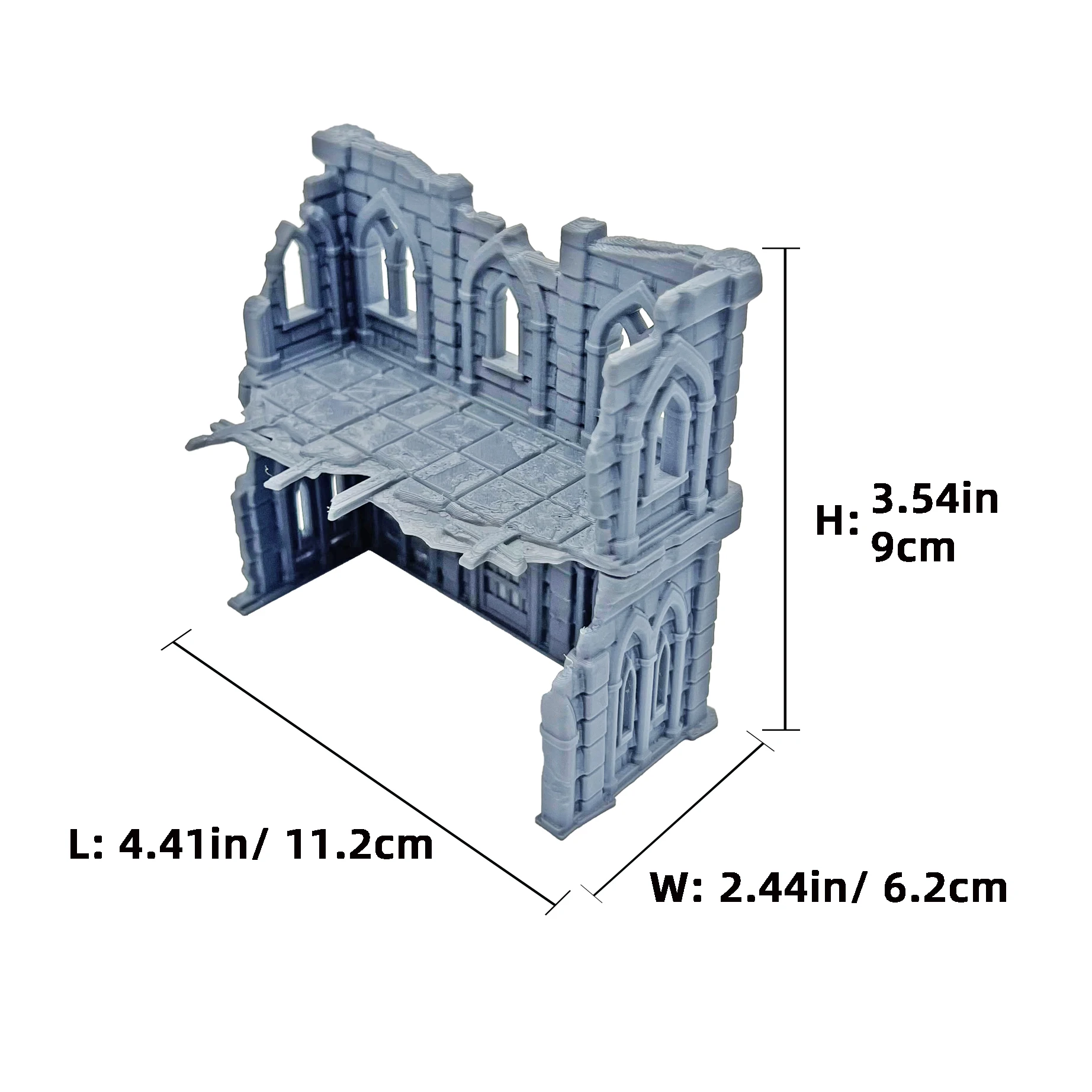 Modelo Diy de construcción de ruinas, paisaje de terreno para DND/martillo de guerra/juego de guerra, impreso en 3D, residencia de terreno de guerra, casa de cabaña enolen