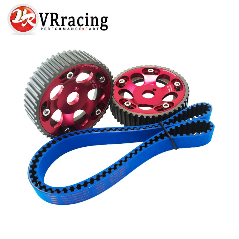 

VR - HNBR Racing Timing Belt BLUE + Aluminum Cam Gear Red FOR Toyota 1JZ 1JZGTE 1JZ-GTE VR-TB1005B+6531R