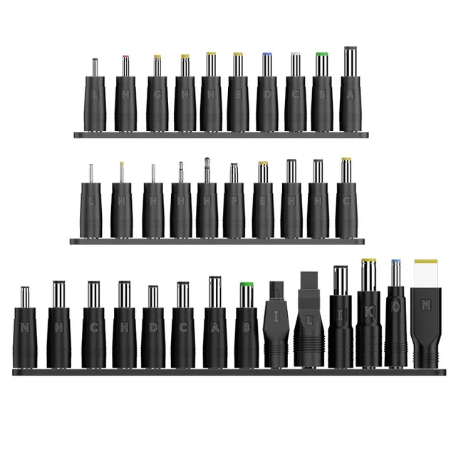 8 SZTUK 34 SZTUK Uniwersalny zasilacz sieciowy 5,5 mm x 2,1 mm DC AC Końcówki Zestawy złączy do laptopów Lenovo Zestawy wtyczek zasilających