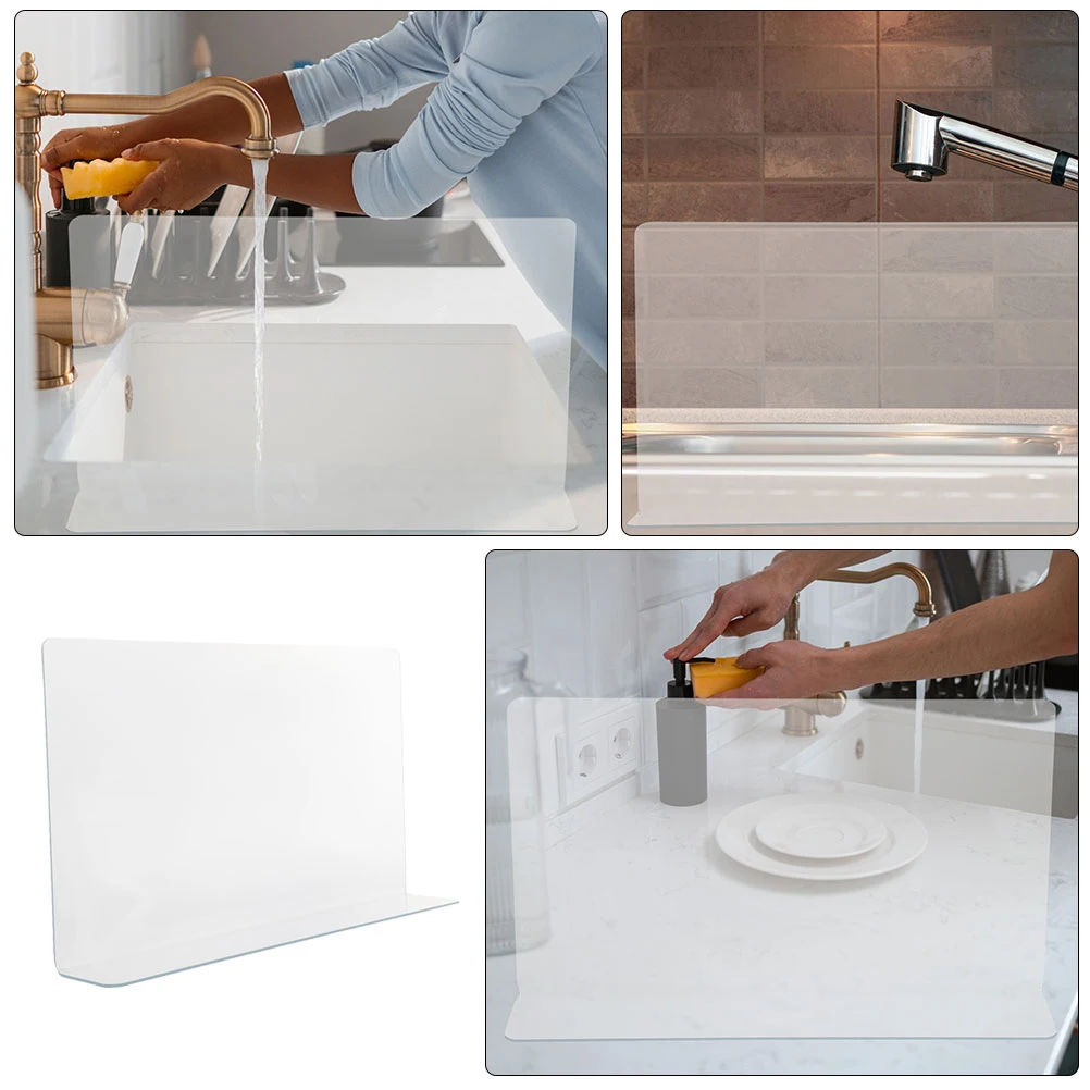 

3 Pcs Anti-splash Baffle Bathroom Block Protector Guard Splashing Bathtub Water Guards Shower Sponge