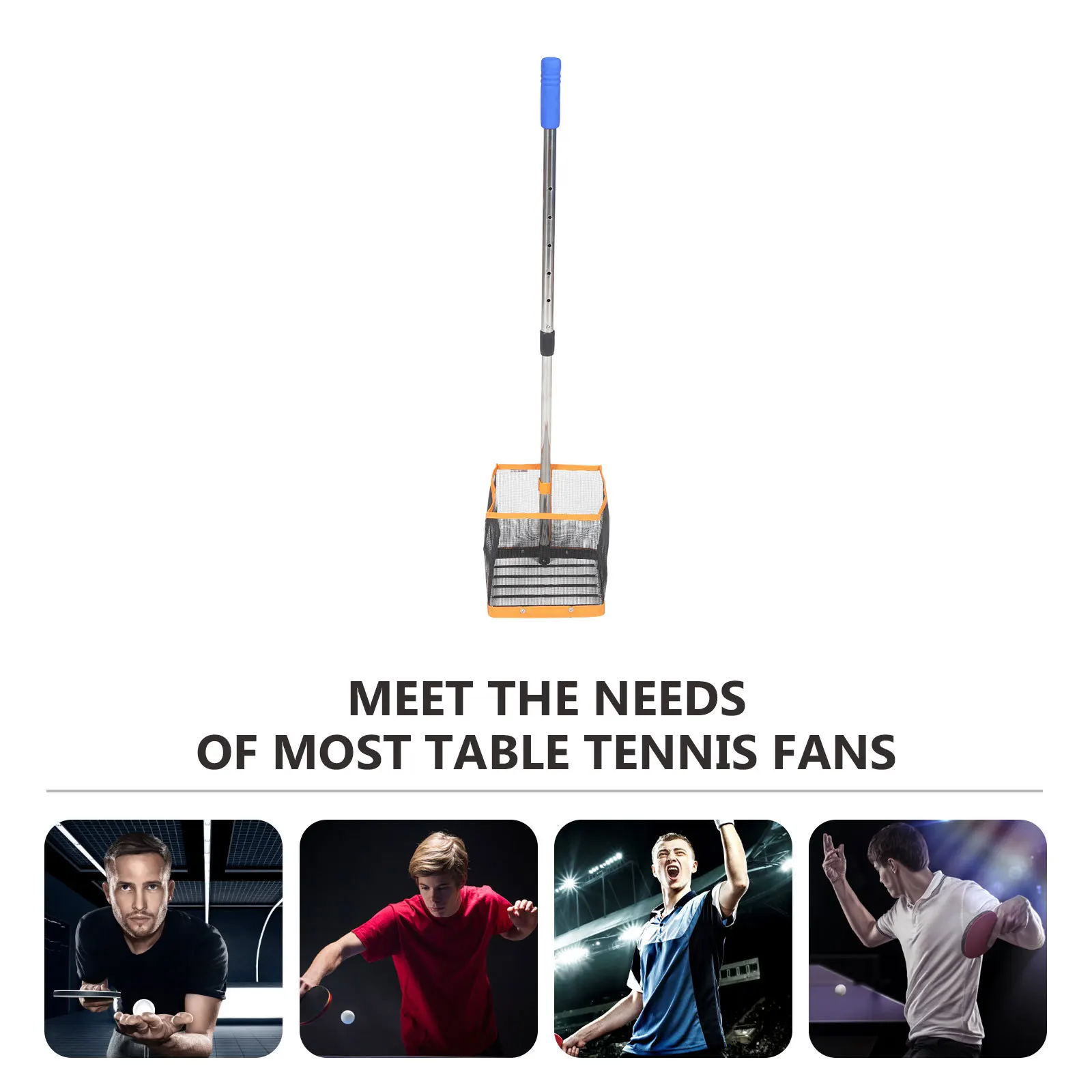 

Телескопический сборщик мячей для настольного тенниса, выдвижная ручка, нейлоновый портативный коллектор, инструмент для пинг-понга, небольшой сборщик, контейнер для пинг-понга