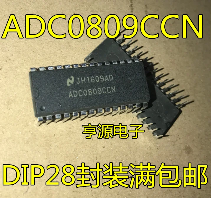 

10pcs 100% orginal new in stock ADC0809 ADC0809CCN 8-bit analog-to-digital A/D converter chip in-line DIP28