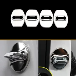 Car Door Lock Protector Covers Stainless Steel Cover for Kia Sportage QL 2016 2017 for Hyundai Tucson 2015+ accessories