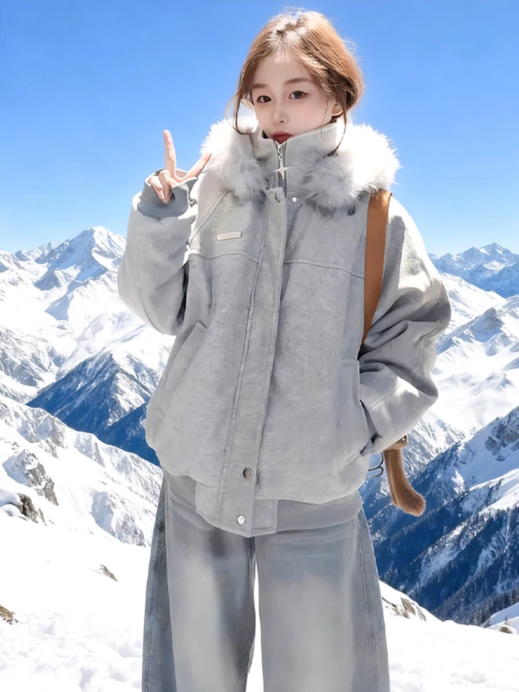 

Шикарное шерстяное пальто в американском стиле с капюшоном для мужчин и женщин, хлопковое джинто, зимняя теплая повседневная верхняя одежда, модные лацканы