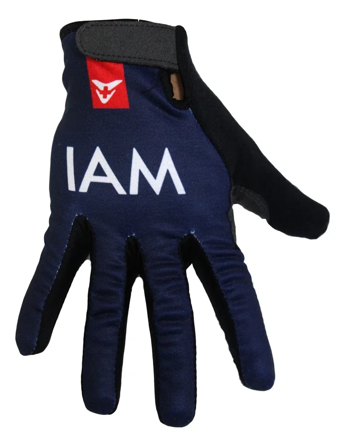 

Winter Fleece Thermal 2015 IAM Team 2 COLORS One Pair Full Finger Cycling Jersey Gloves MTB Road Mountain Gel Gloves