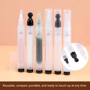 7ml Bottom Pressed Rotating Vacuum Pen Travel Empty Bottle Reusable Brush/Silicone/Ball Head Vacuum Pen For Liquid Foundation