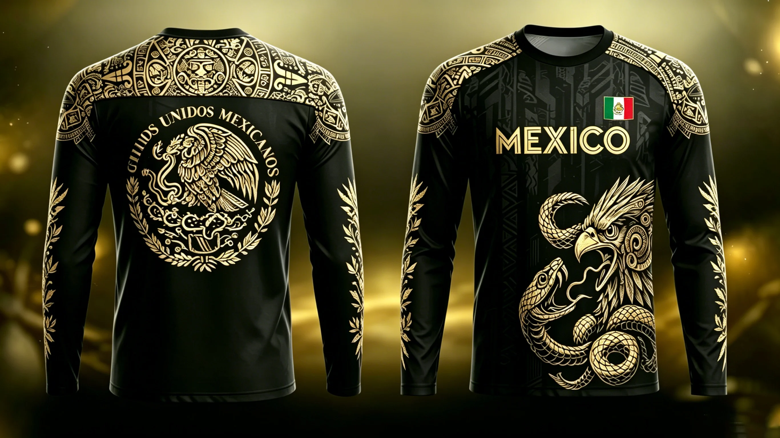 Mexican Soccer Jersey, Mexico Jersey For Men Women and Kids, Mexican Aztec Partern Jerseys, Gift For Soccer Players & Fans