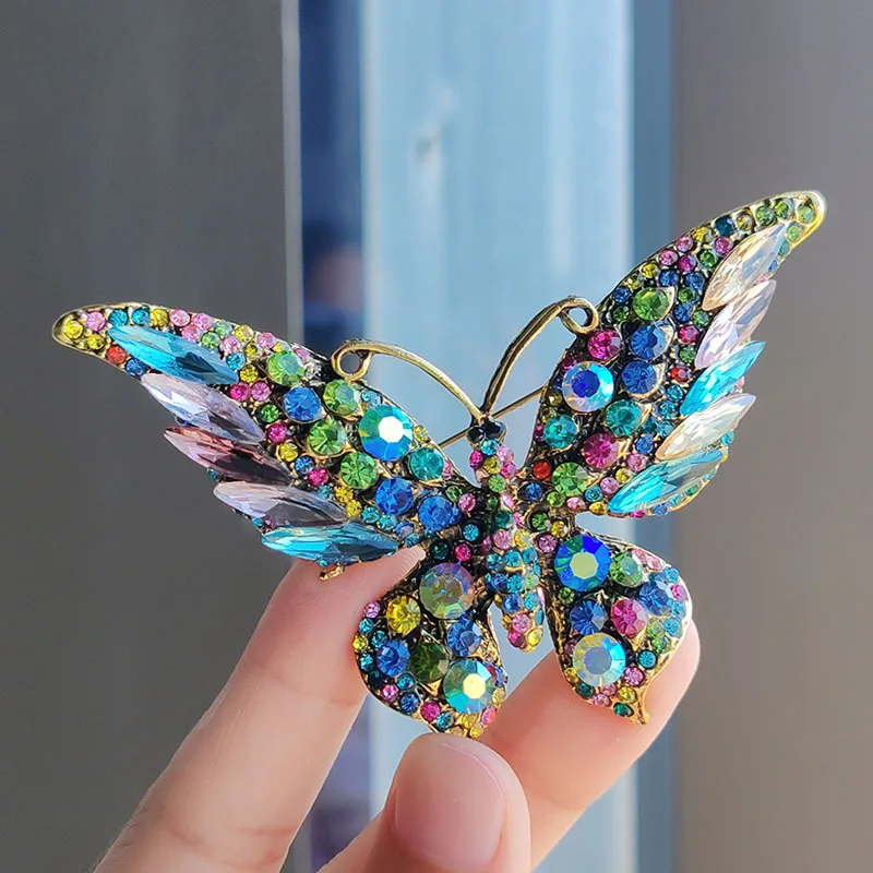 European And American Style Butterfly Brooch Alloy Pin Women\'s Clothing Corsage Animal Insect Scarf Buckle