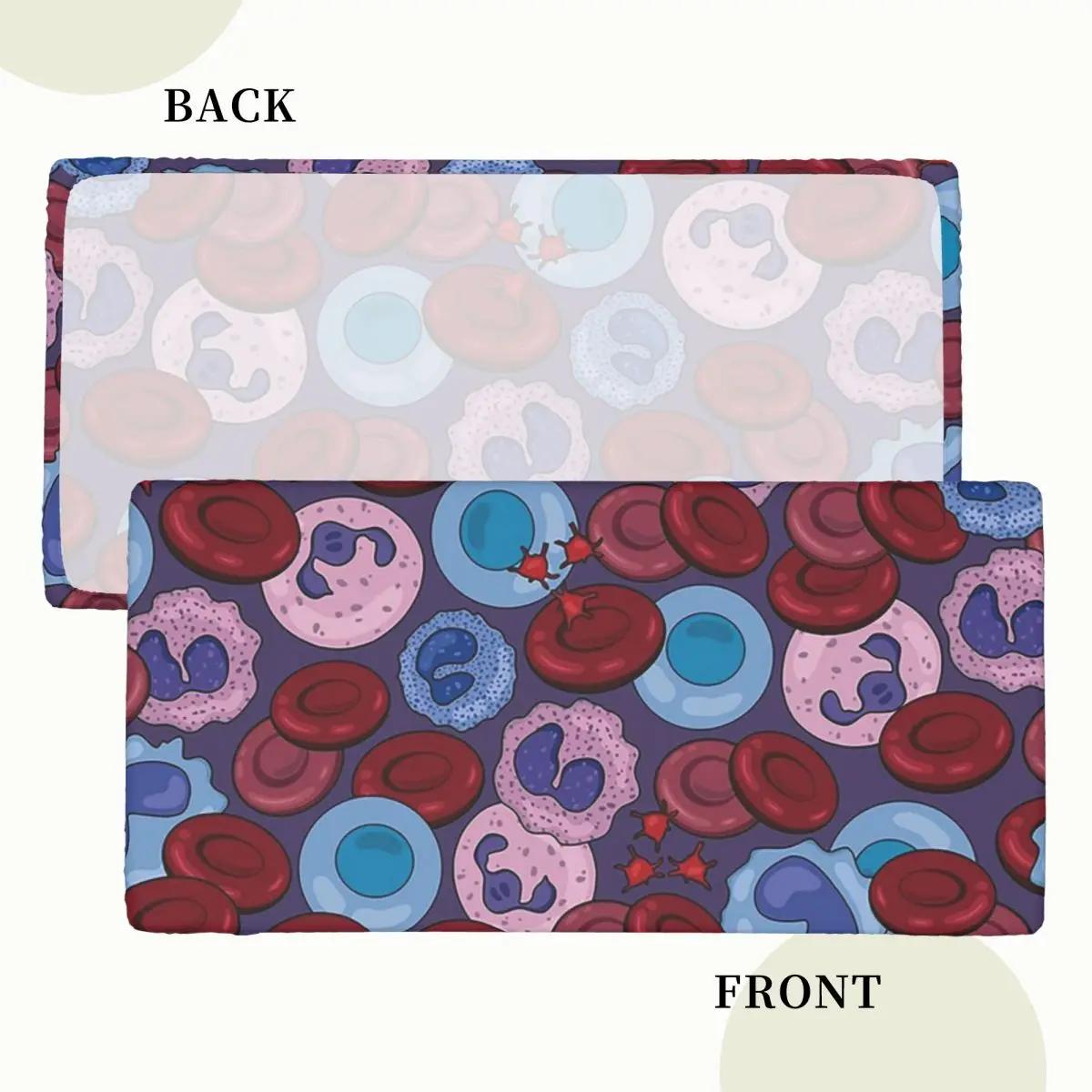 Hematology Blood Cells Medical Laboratory Scientist Custom Rectangular Tablecloth Waterproof Table Cover for Party Table Cloth