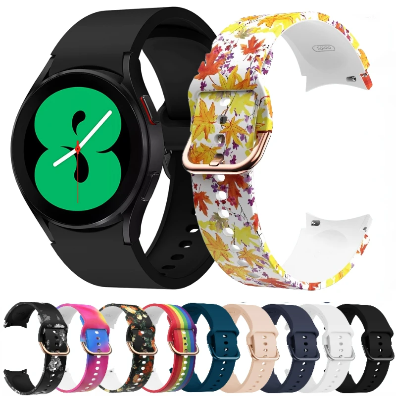 

Silicone Strap for Samsung Galaxy Watch 4/5/6/7 44mm 40mm 5 Pro 45mm Bracelet Wristband Watch 6/4 Classic 47mm 43mm 46mm 42mm