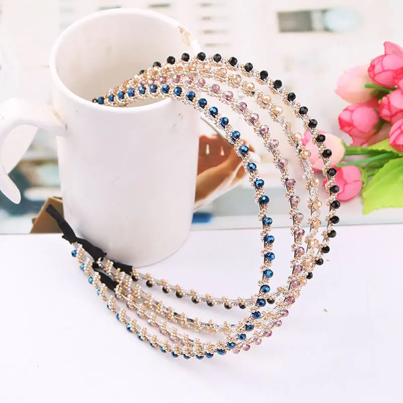 

10pcs Women's Pearls Headbands Fashion Beaded Vintage Hair Accessories Non Slip Christmas Gift Non Slip