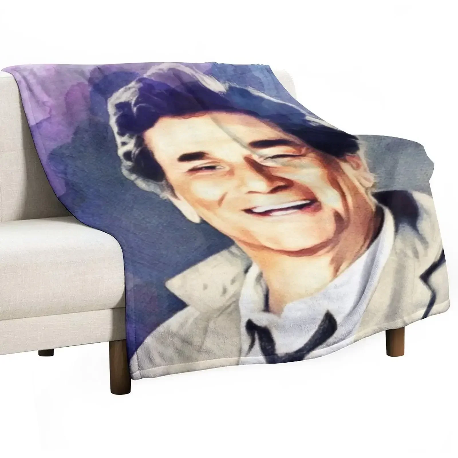 

Peter Falk, Columbo Throw Blanket Hairy Decorative Beds Decorative Sofas Blankets For Bed Blankets