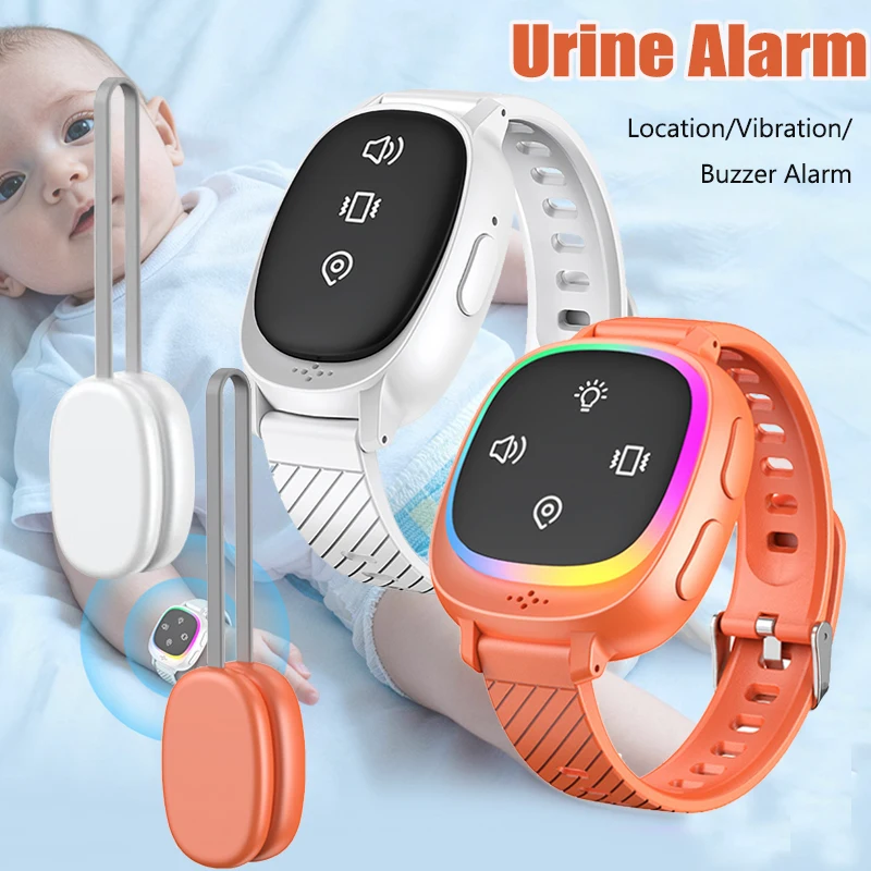 

New Kids Bedwetting Alarm Wireless Rechargeable Portable Wearable Vibration Reminder Children Smart Wristband Elderly Baby