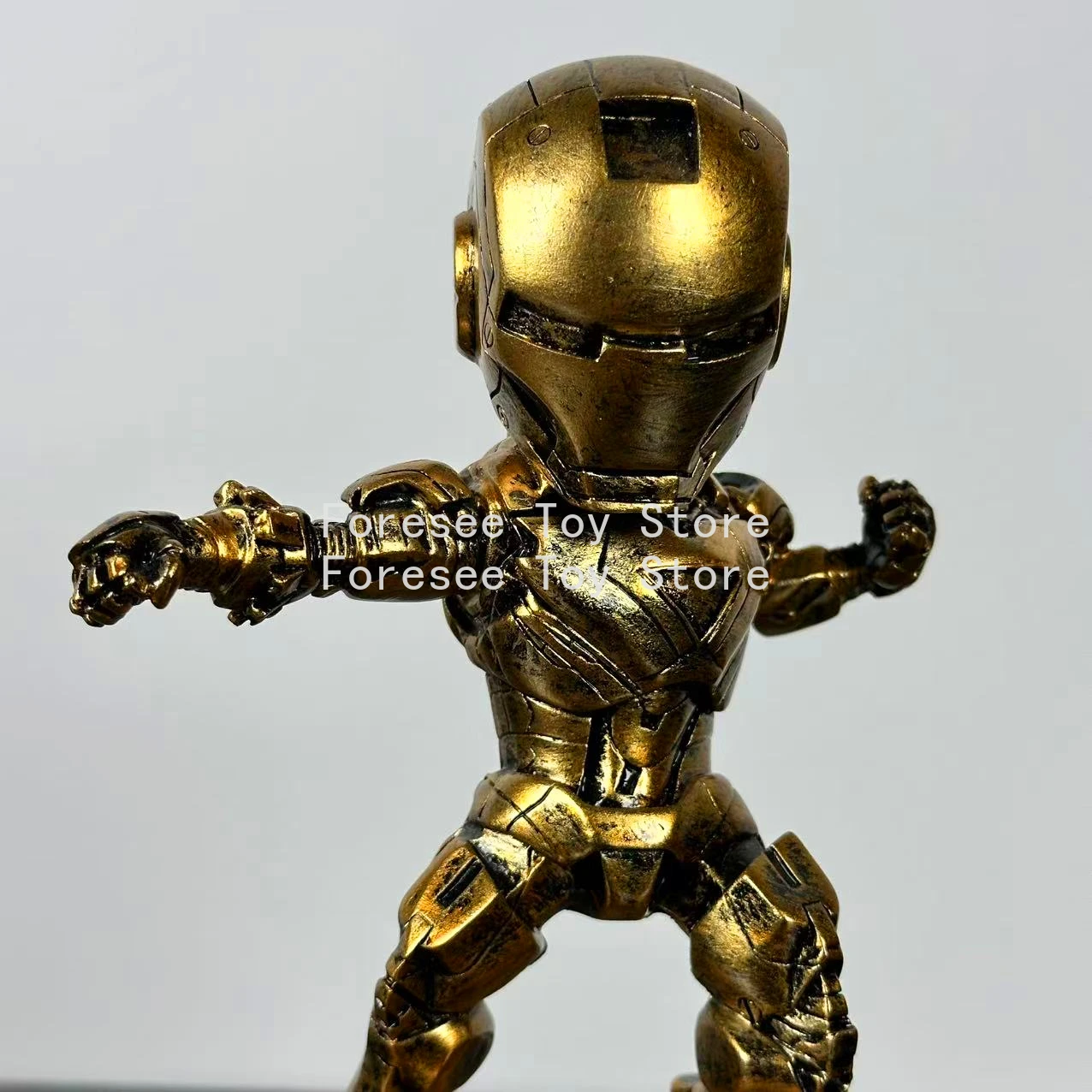 متوفر في المخزون 20 سم نسخة Q شخصية الرجل الحديدي مارفل أنيمي مجموعة نموذج سطح المكتب زخرفة الزينة أفضل هدية للأطفال #4