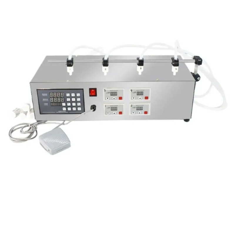 

Perfume & Alcohol Liquid Filling Machine, Four-head High Precision, Dispenser for Yogurt, Juice, Milk and Milk Skin