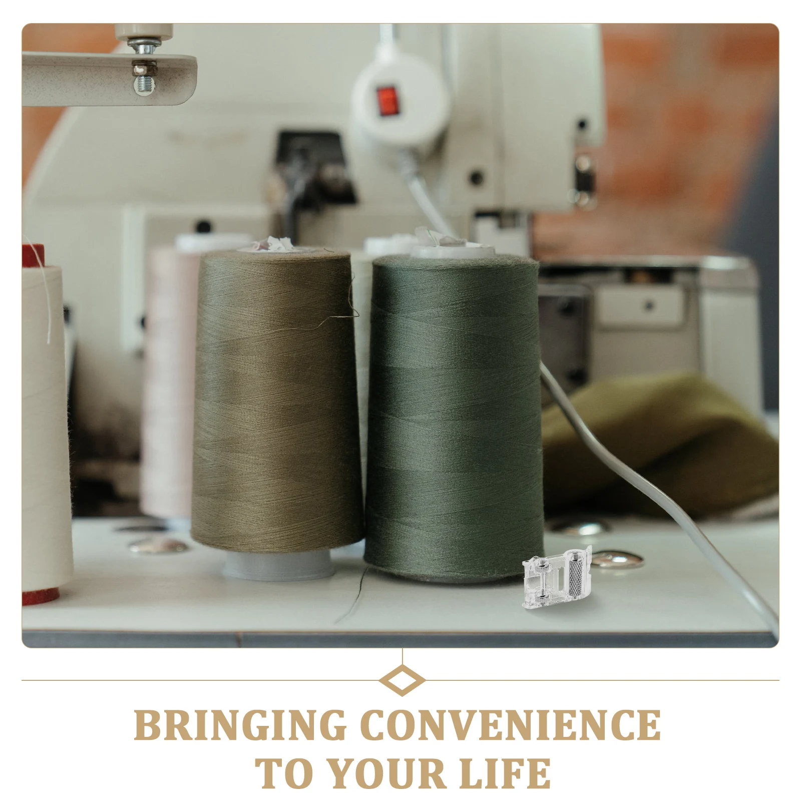 

Roller Presser Foot for Sewing Machine Type Compatible with Domestic Models Smooth Feeding for Stretchy Knit Vinyl