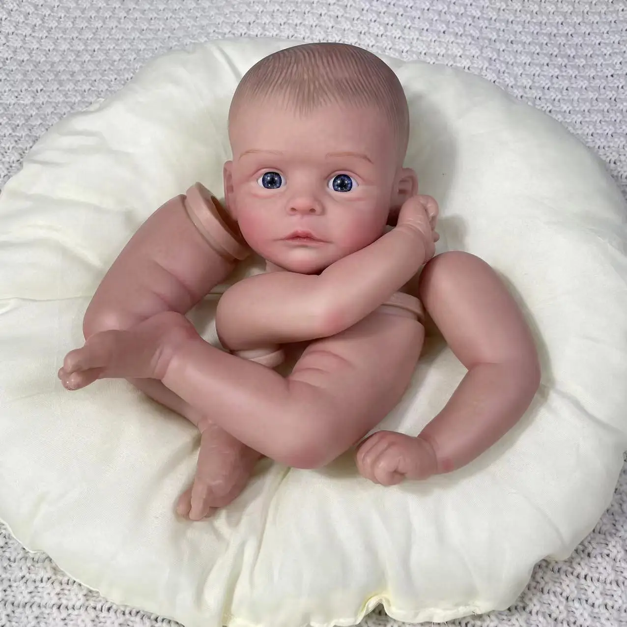 New 20Inch Painted Reborn Doll Kit Joleen 3D Skin Tone Visible Veins With Cloth Body Unfinished Unassembled DIY Doll Parts Toy