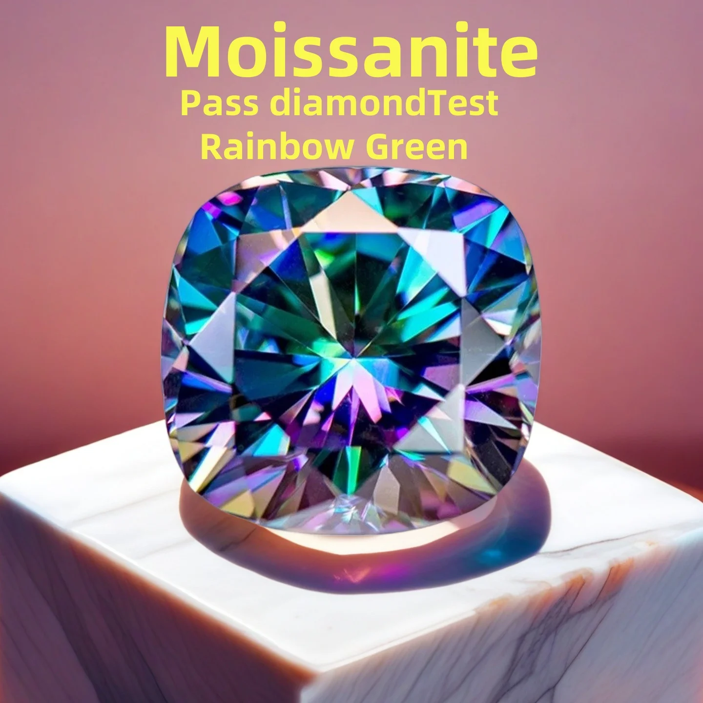 

Top Wholesale Prices Cushion shape Moissanite Loose Stone VVS1 Excellent Cut Aquamarine Gemstones with GRA for ring Necklace