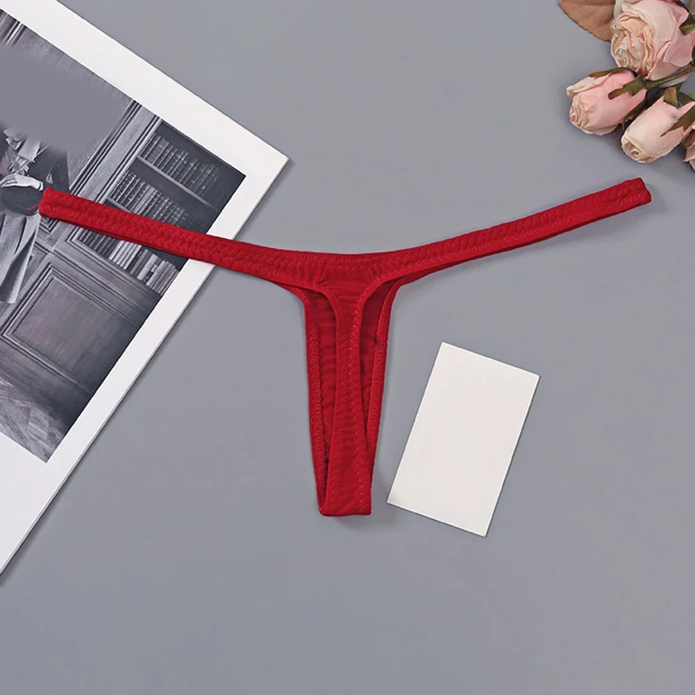 

Low Rise Underwear T-Back Underwear All Seasons Wear Basic Style Brand New Slight Stretch Solid Color Thin Straps