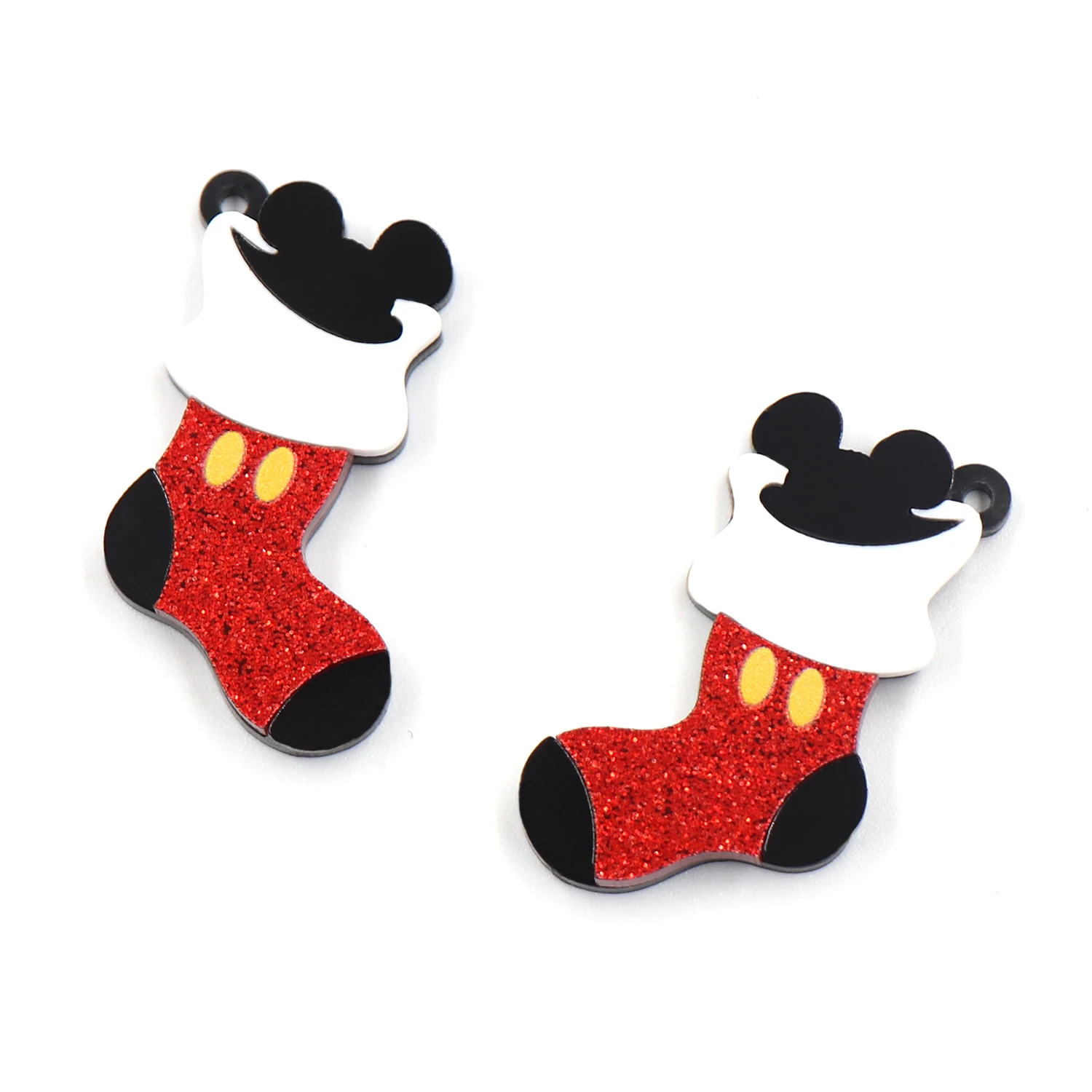 1 pair 38mm New product CN  mouse Socks For earring acrylic women\'s cute jewelry accessories