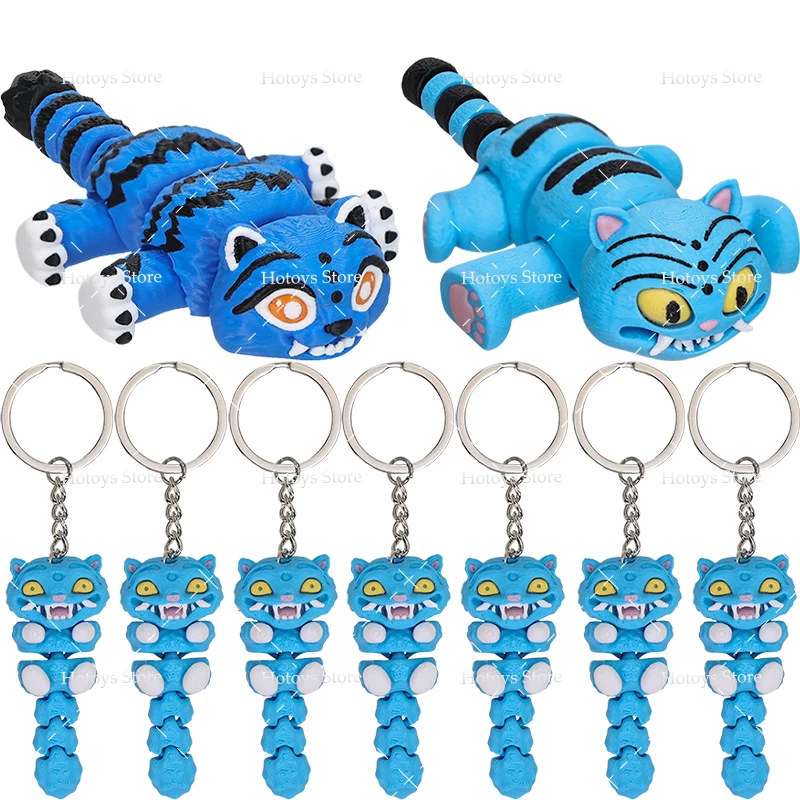 Anime film chaud Kpop démon chasseurs bande Flexi Derpy Collection modèle jouets 3D imprimé Derpy tigre porte-clés poupées pour les Fans cadeaux