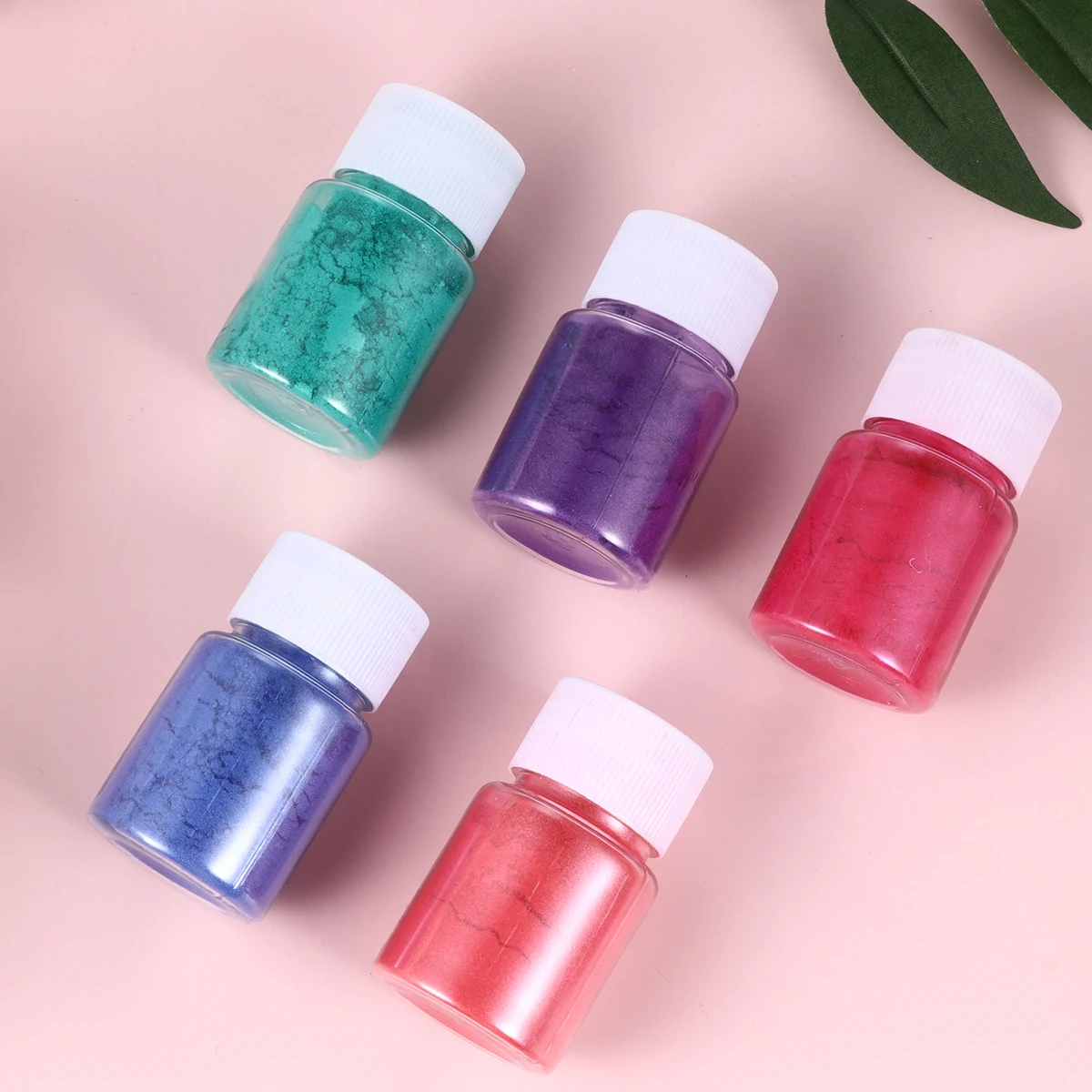

8 Assorted Colors Glitter Powder Pigment Grade Mica Powder for DIY Decoration Handmade Ornament Bath Bombs Clay Kits