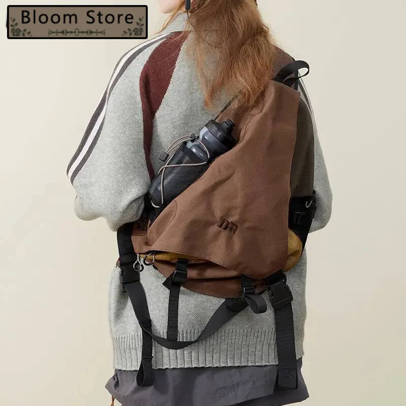 

Patchwork Contrast Color Grunge Handbags Trendy Women Vintage Travel Shoulder Bag Y2k Aesthetic Casual Ins Crossbody Bags