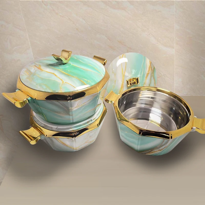 3pcs Set 1.5L 2L 2.5L Food Warmer Thermal Insulated Hot Pot Box Insulation Pot Lunch Box Preservation Heat Ramadan Event