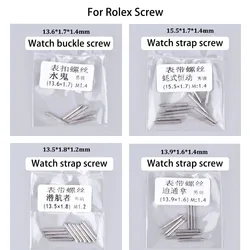 Watch Strap Screw Watch Buckle Screw for Rolex Stainless Steel Watchband One Word Screw Rod Shaft Watch Buckle Bolt Accessories