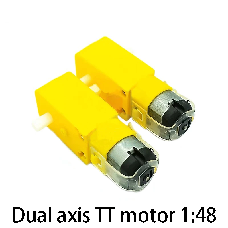 1PCS TT motor 130 motor intelligent car deceleration motor robot deceleration motor intelligent car dual axis yellow