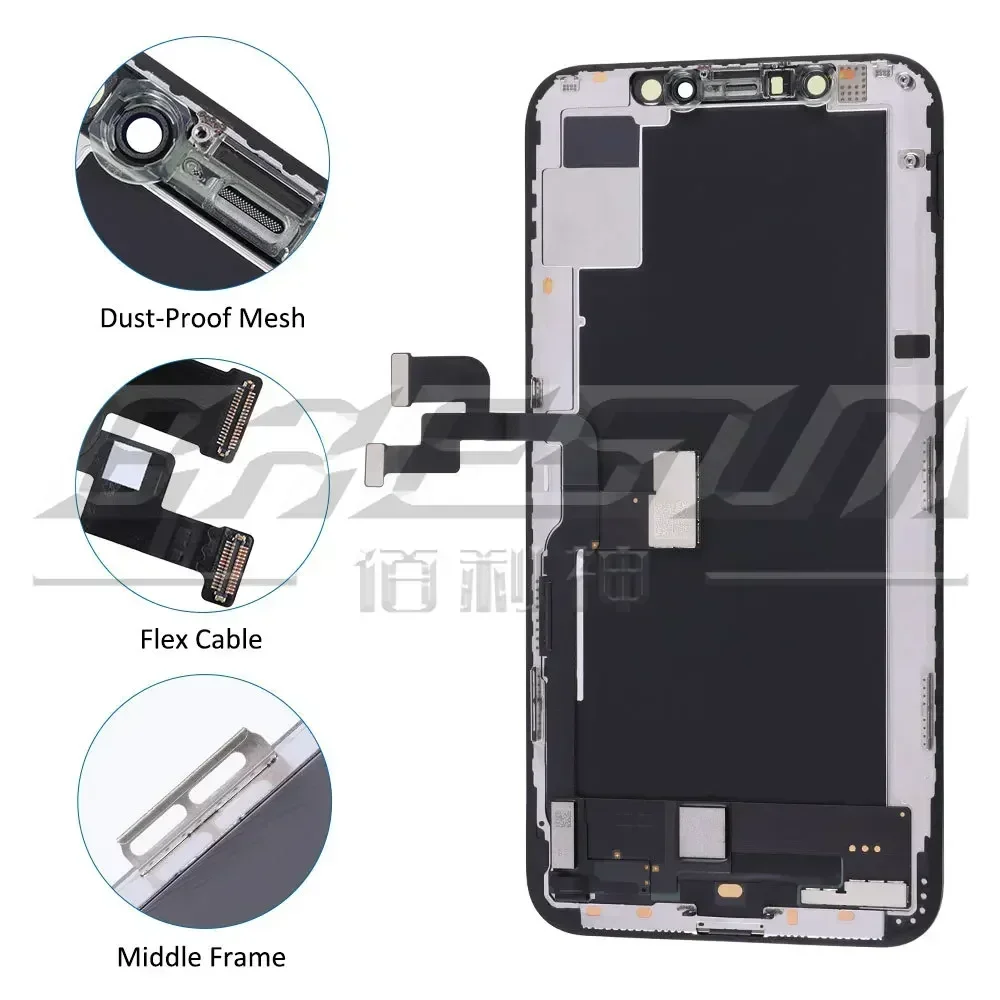 RJ Screen for iPhone INECELL X XR XsMax 11 12 13 13Pro 14 LCD display touch screen digitizer assembly can transplant screen IC