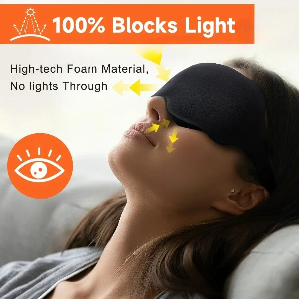 ثلاثية الأبعاد قناع النوم كتلة خارج ضوء قناع النوم للعيون لينة النوم المعونة قناع عين للسفر اييشادي ليلة تنفس Slaapmasker