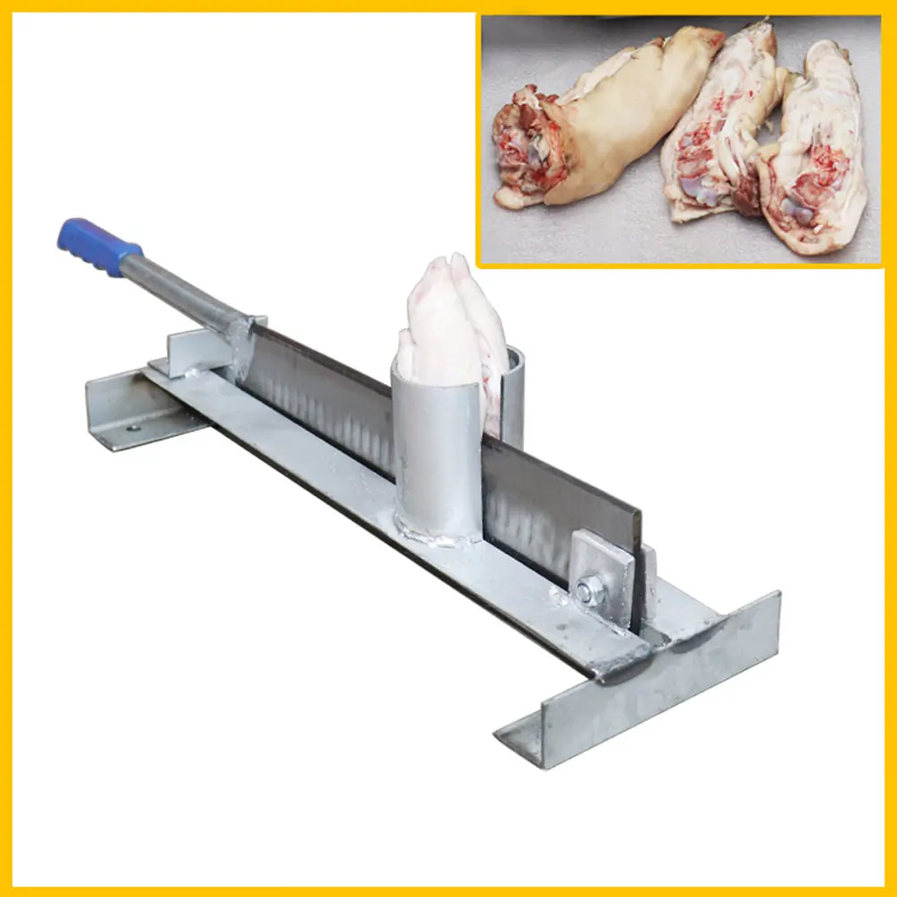 

Commercial Pig Foot Cutter Manual Pig Cutter Meat Steel Cutting Machine