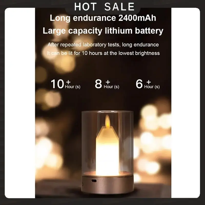 24-Hour Delivery Manual Scanning Intelligent Candlelight Atmosphere Motion Sensor LED Night Light USB Charging Automatic Switch