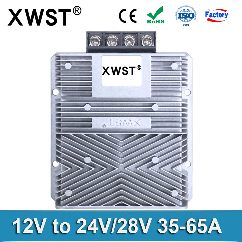 XWST DC 12V Step Up to 24V 28V Boost Converter 35A 40A 50A 55A 65A Voltage Regulator Waterproof Power Supply Module Transformer