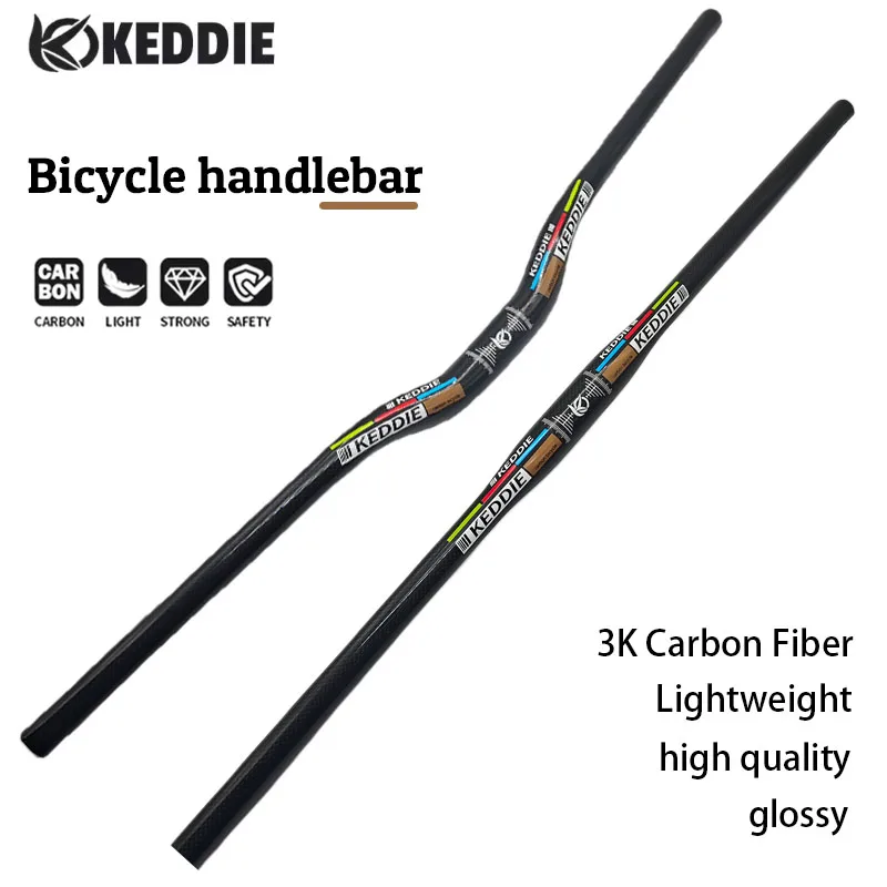 

Руль KEDDIE 3K из карбонового волокна для MTB, 31.8мм, 600-780мм, ультралегкий, для горных велосипедов и BMX, велозапчасти
