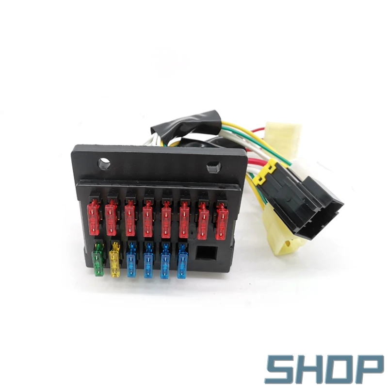 Excavator accessories suitable for Doosan Daewoo DH55-7 DH60-7 DH80-7 fuse box, with 4 plugs,high quality