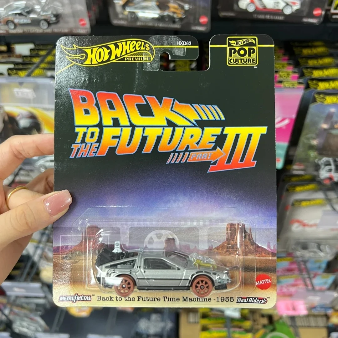 Hot Wheels Premium Pop Culture Back to the Future Barbie Porsche 1:64 Diecast Vehicle Metal Collectible Model Collectors Gift