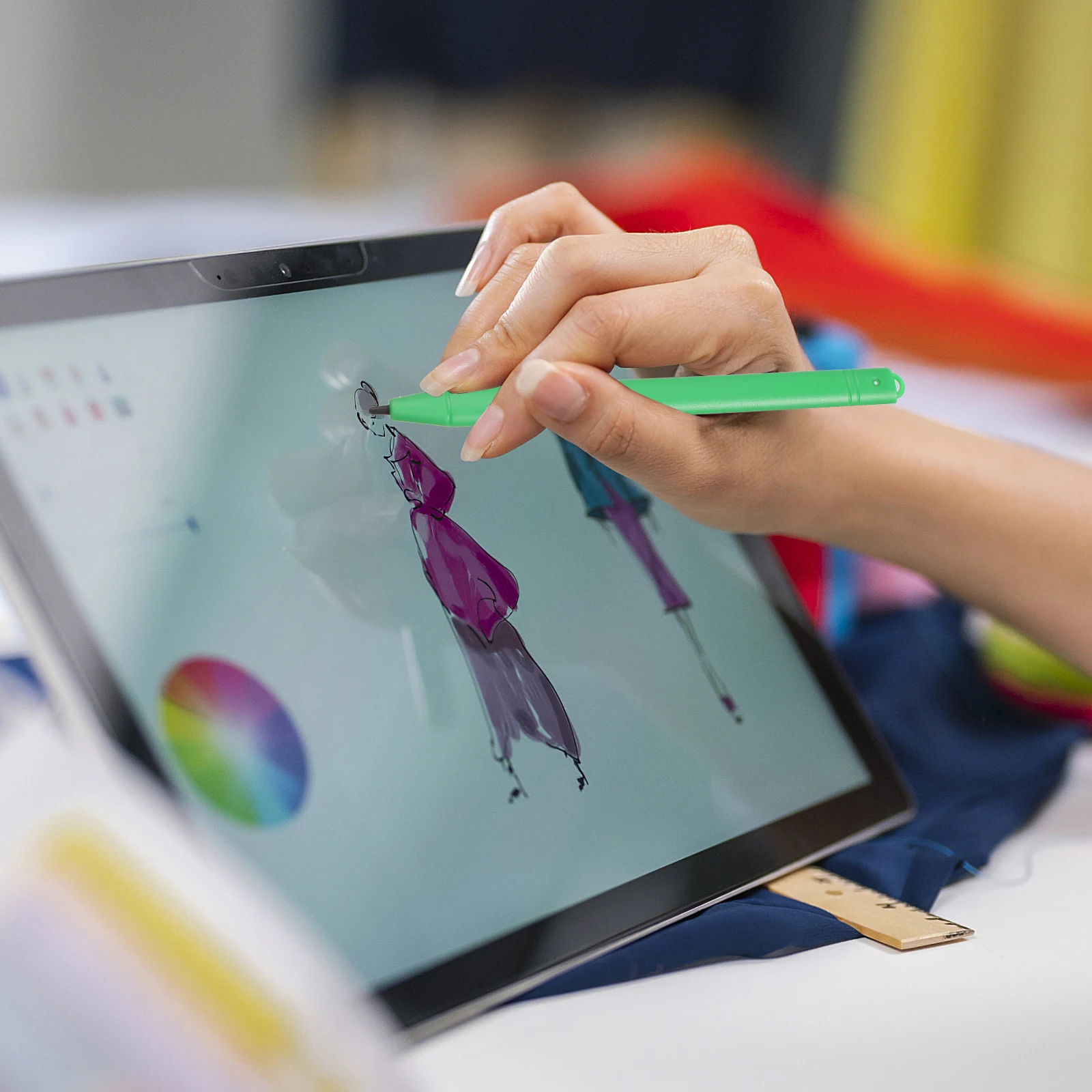 

7pcs LCD Writing Tablet Stylus Pens 8 5 10 12 Inch Durable Plastic Kids Drawing Painting Math Learning Writing Practice Touch