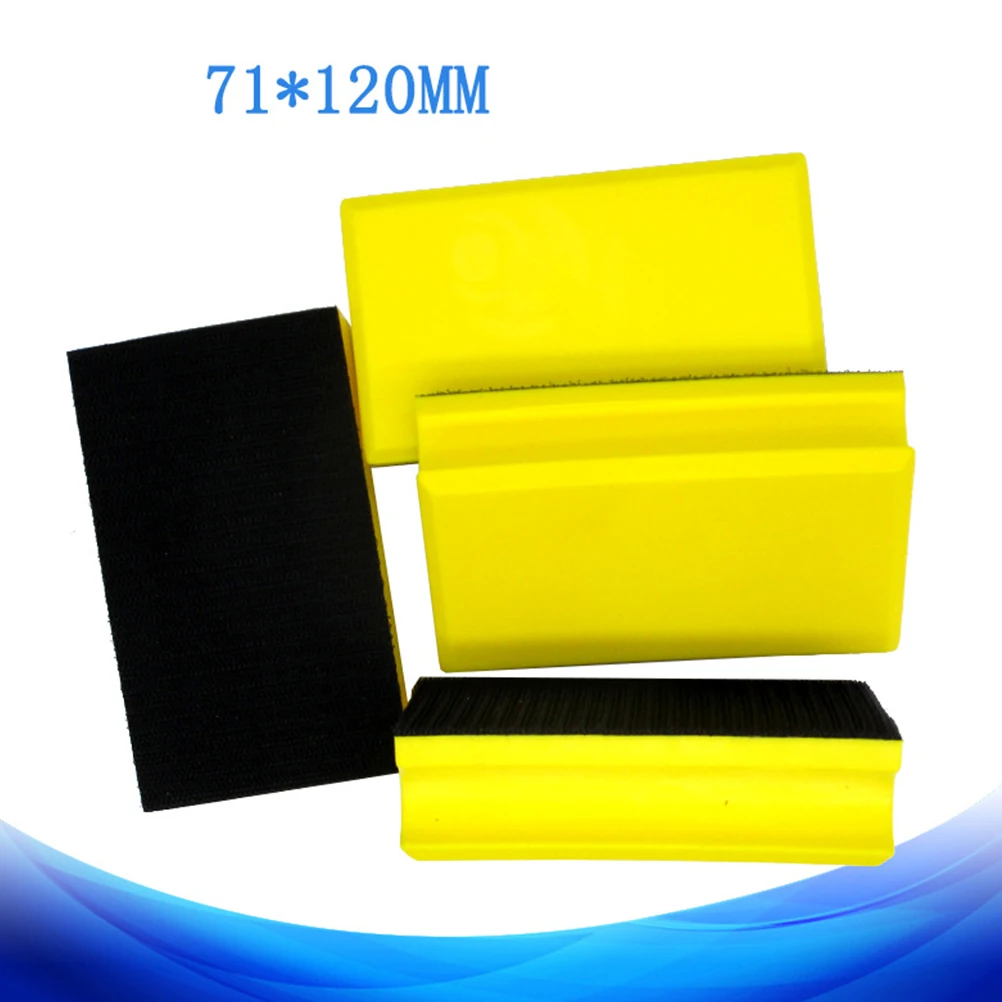

Manual Grinding Sand Paper Block Yellow Abrasive Back Hook Loop PU Polishing Pad Backing Pad Sanding Disc Sponge Disc Wood